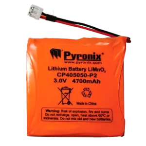 PYRONIX - Batería de respaldo - Litio - Recargable - 3 V - 4700 mAh - Compatible con DELTABELL y (BATT-ES1)