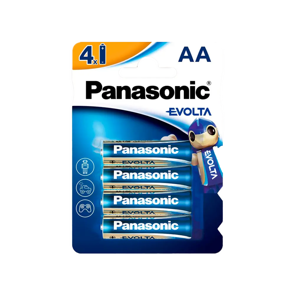 MARCA BLANCA - Pack 4x Pila LR06 / AA - Panasonic - Alcalina Zn-MnO2 no recargable - Tensión 1.5V - (BATT-LR06-P)