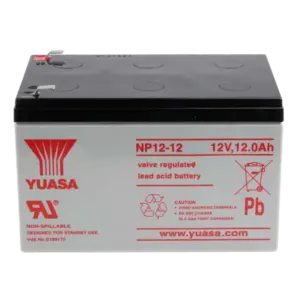 YUSA - Yusa NP12-12 - Batería recargable - Tecnología plomo ácido AGM - Capacidad 12 Ah / 12 V - (BATT-NP12-12)