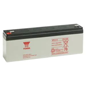 YUSA - Yuasa NP2.3-12 - Batería recargable - Tecnología plomo ácido AGM - Capacidad 2.3 Ah / 12 V (BATT-NP2.3-12)