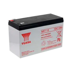 YUSA - Yuasa NP7-12 - Batería recargable - Tecnología plomo ácido AGM - Capacidad 7 Ah / 12 V - 65 (BATT-NP7-12)