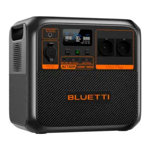 BLUETTI - Batería portátil - Gran capacidad 1440Wh (36Ah) - Potencia salida 1800W - Salidas y formas (BL-AC180P)