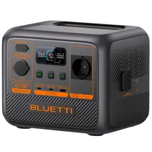 BLUETTI - Batería portátil Bluetti - Gran capacidad 504Wh (18Ah) - Potencia pico 1200W - Salidas y (BL-AC50P)