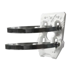 CAMBOX - Soporte de poste - Compatibilidad universal - Apto para uso en exterior - Pasador de cables (CBOX-CMD-POLE)