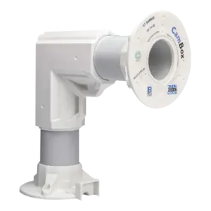 CAMBOX - Soporte de pared acodado - Apto para uso exterior - Compatible con todos los productos (CBOX-L9015)