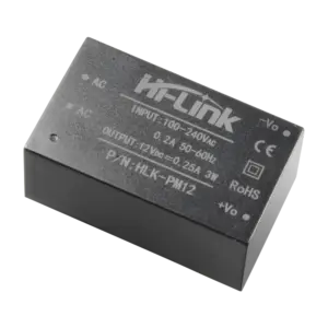MARCA BLANCA - Alimentador electrónico - 12 V / 250 mA - Reducidas dimensiones - Dimensiones 34 (Al) x 15 (DC12025)