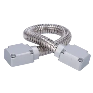 SAFIRE - Pasacables para puertas - Tubo flexible de 16 mm de diámetro - Material metálico - Protege (DOORLOOP-16-METAL)