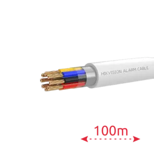 HIKVISION - 8 conductores de señal para sistemas complejos - Conductor Cobre desnudo (99,95%) - (DS-1AC8APL1 White 100m)