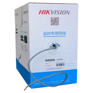 HIKVISION - Hikvision cable UTP categoría 5E - Conductor OFC, 99,5% cobre - Aislamiento HDPE - Bobina (DS-1LN5E-E/E)