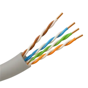 HIKVISION - Cable UTP categoría 5E Hikvision - Conductor OFC | 99,95% cobre - Aislamiento HDPE - (DS-1LN5E-S)