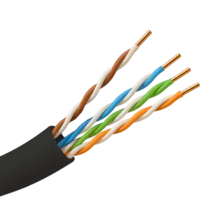 HIKVISION - Cable UTP categoría 5E Hikvision - Conductor OFC | 99,9% cobre - Cubierta | PE Cubierta (DS-1LN5EO-UU/E)