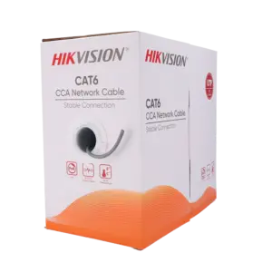 HIKVISION - Hikvision cable UTP categoría 6 - Conductor CCA - Diámetro 23 AWG-0,56mm - Certificado (DS-1LN6UU/CCA)
