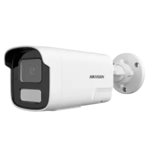 HIKVISION - Cámara Bullet IP gama Value - Resolución 6 MP - Lente 6 mm | Micrófono y altavoz integrados (DS-2CD1T63G2-LIUF