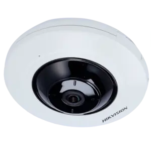 HIKVISION - Hikvision - Cámara IP Fisheye 5 Mpx (2560×1920) - Lente 1.05 mm Fisheye - IR LEDs Alcance 8 (DS-2CD2955G0-ISU(