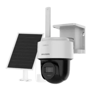 HIKVISION - Cámara PTZ IP 4G con panel solar VALUE - Resolución 4 Mpx (2560x1440) - Lente fija 2.8 mm | (DS-2CFSP4/4G(2.8m