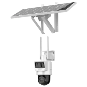 HIKVISION - Cámara IP domo PT Solar 4G - Resolución 4 Mpx (2560x1440) - Lente 2.8 mm - Incluye panel (DS-2DE2C400IWG-K/4G/