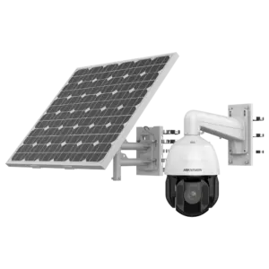 HIKVISION - Cámara IP domo PTZ Solar 4G - Resolución 4 Mpx (2560x1440) - Lente varifocal motorizada (DS-2DE5425IWG-K/4G)