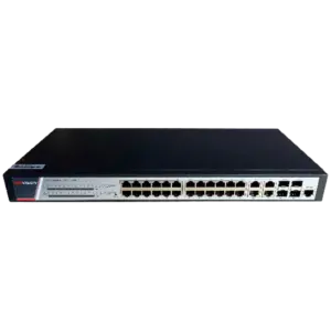 HIKVISION - Hikvision Switch Gestionable L3 - 24 Puertos PoE Gigabit + 4 Combos Gigabit - Potencia de (DS-3E2528P(B))