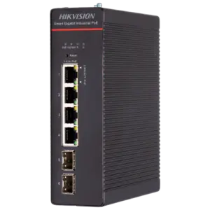 HIKVISION - Hikvision Switch Industrial Smart Managed L2 - 4 Puertos Gigabit Hi-PoE + 2 Uplinks SFP - (DS-3T1506HP-SI-4P2F