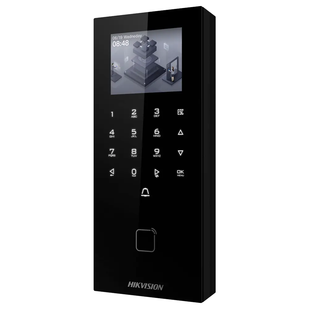 HIKVISION - Control de acceso y presencia PoE IP65 - Tarjeta EM, QR dinámico y PIN - 5.000 usuarios | (DS-K1T807EBWX-QRE1)