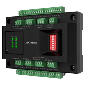 HIKVISION - Controladora de acceso extensora - Facial, huella, tarjeta, QR o PIN - 2 puertas | (DS-K2M002X)