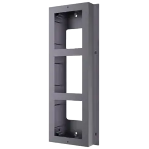 HIKVISION - Caja de registro en superficie - Hasta 3 módulos - Compatible con Hikvision - Compatible (DS-KDE-ACR3)