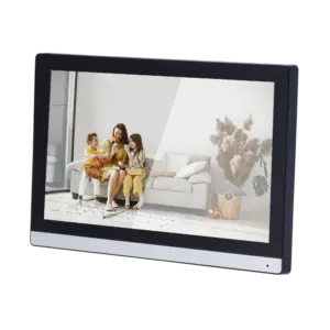 HIKVISION - Monitor para videoportero - Pantalla táctil TFT 7" marco estrecho - Audio (DS-KH6350-WTE1-NEUTRAL)