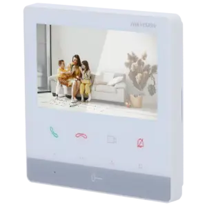 HIKVISION - Monitor para videoportero - Pantalla TFT de 4.3" - Audio bidireccional | LED de estado (DS-KH7100EY-WE2/W