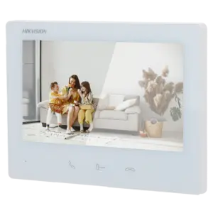 HIKVISION - Monitor para videoportero - Pantalla TFT de 7" - Audio bidireccional | LED de estado - (DS-KH7300EY-TE2/W