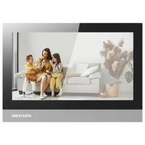 HIKVISION - Monitor para videoportero - Pantalla táctil TFT de 7" - Audio bidireccional - TCP/IP, (DS-KH8380-TE1)