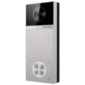 HIKVISION - Videoportero IP WiFi - Cámara 4 Mpx | Audio bidireccional - Apertura con BLE | 2 relés - (DS-KV6114-MWBE1)