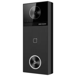HIKVISION - Videoportero IP WiFi - Cámara 4 Mpx | Audio bidireccional - Apertura con tarjeta MF y BLE | (DS-KV6114-WBE1)