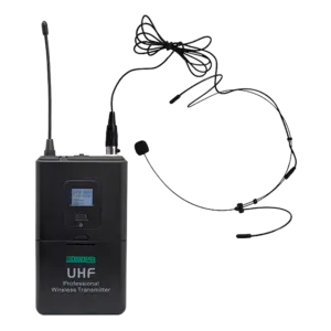 DSPPA - Micrófono de diadema - UHF - Control de volumen - Hasta 8h de autonomía - Compatible con (DSPPA-D5813)