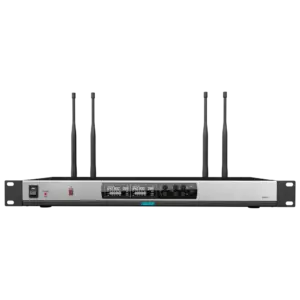 DSPPA - Receptor de micrófonos inalámbrico - Canal dual - Pareado mediante IR - Control de volumen (DSPPA-D5815)