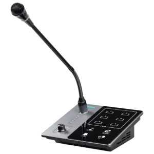 DSPPA - Micrófono de pupitre - Pulsador para anuncios - Hasta 6 micros encadenables - Alimentación (DSPPA-DMA60M)