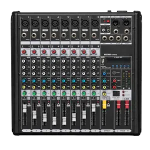 DSPPA - Mezclador profesional analógico DSPPA - 8 entradas Mic XLR balanceadas - Bus estéreo | 2 (DSPPA-DMX08)