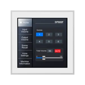DSPPA - Panel de control inteligente - Instalación en pared - Ajuste de volumen (DSPPA-DP800F)