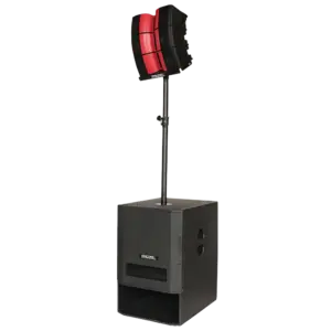 DSPPA - Altavoz line array portátil DSPPA  - Sistema activo DSP Clase D 500W+150W  - Subwoofer (DSPPA-LA1715)