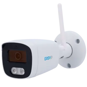 EASY-P - Cámara Bullet IP AI EASY-P - 4MP | Lente 2.8 mm - IR 30 m | Mic - Instalación Plug & (EP-IPB120A-4-WIFI6)