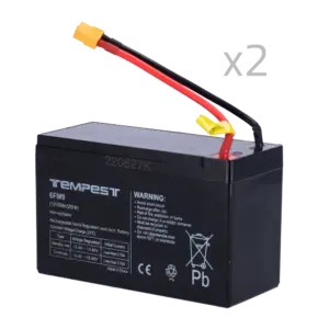 URFOG - Batería para TEMPEST-BAT300 URFOG - 12V / 9Ah - Conectores especiales - Recambio sencillo - (FPUBBY)