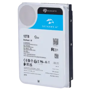 SEAGATE - Disco duro Seagate Skyhawk AI ST12000VE003 - Capacidad 12 TB - Interfaz SATA 6 Gb/s - (HD12TB-S-AI)