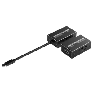 LENKENG - Extensor de señal video USBC - Alcance 25 m - Resolución 4K - Permite conexiones 1:1 - 25 m (HDMI-EXT-4K120-USBC