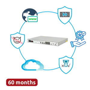 HILLSTONE NETWORKS - Hillstone Networks Bundle - Hardware + 60 Meses de Servicios Completos - Puertos 8xGE (HILL-A2000-D-P