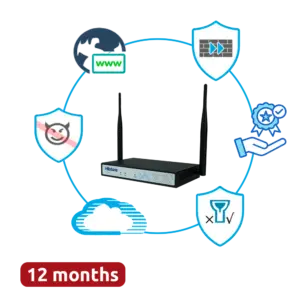 HILLSTONE NETWORKS - Hillstone Networks Bundle - Hardware + 12 Meses de Servicios Completos - Conectividad WiFi (HILL-A200