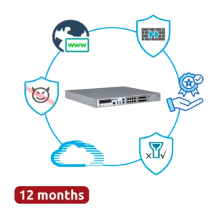 HILLSTONE NETWORKS - Hillstone Networks Bundle - Hardware + 12 Meses de Servicios Completos - Puertos 8xSFP + (HILL-A2815-