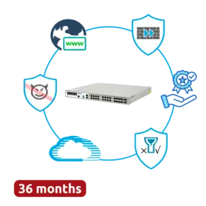 HILLSTONE NETWORKS - Hillstone Networks Bundle - Hardware + 36 Meses de Servicios Completos - Puertos 2xSFP+ (HILL-A3000-P