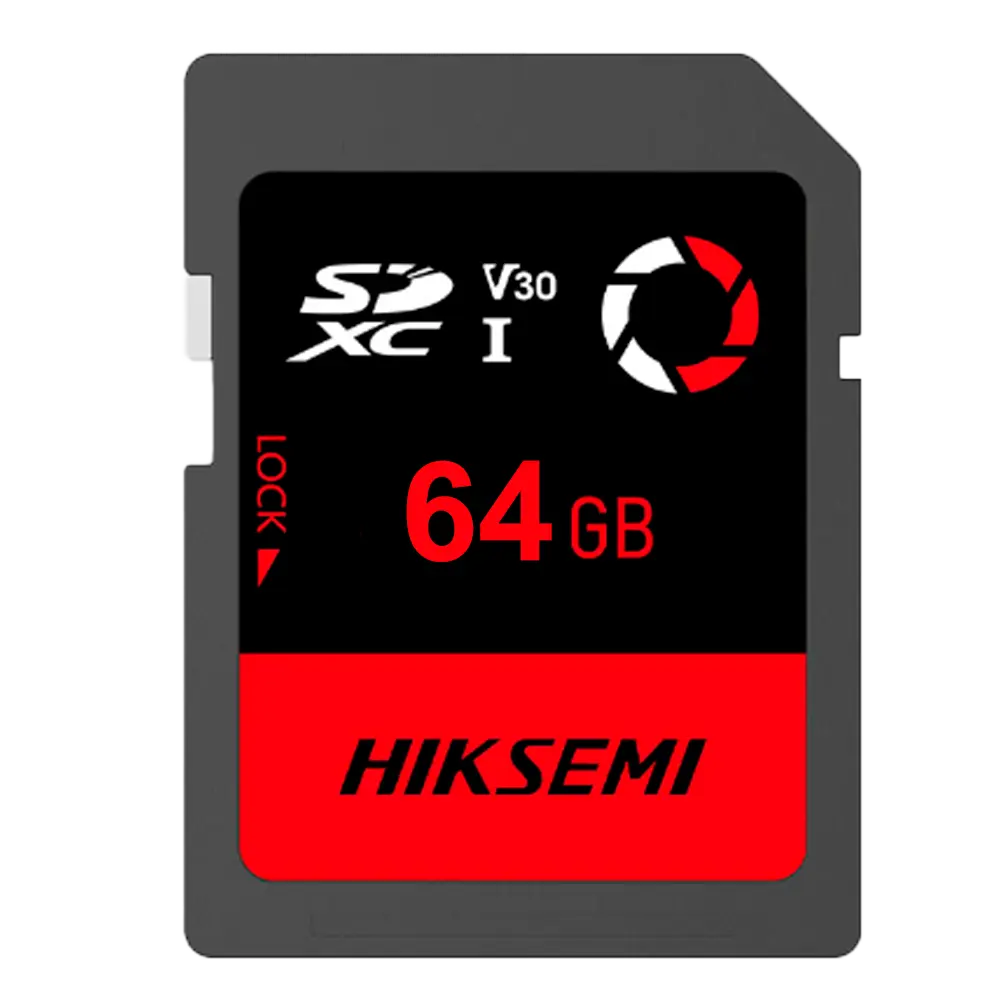HIKVISION - Tarjeta SD Hikvision - Capacidad 64 GB - Clase 10 | Velocidad R/W: 180/150 MB/s - Ciclos (HS-SD-E30STD/64G/CAP