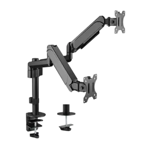 BRATECK LUMI - Brazo para dos monitores - Instalación en mesa - Peso soportado 9 Kg/Brazo (LDT48-C024)