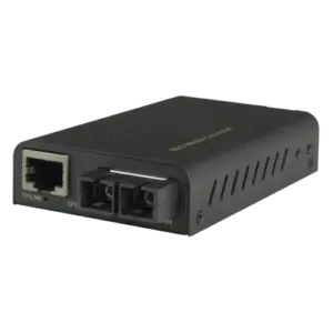 MARCA BLANCA - Conversor de medios Gigabit con 1x RJ45 y 1x SC - Conectividad óptica mediante puerto SC (MC-SC45-DM805)