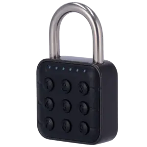 MARCA BLANCA - Candado inteligente Bluetooth - Apertura mediante PIN y APP - Capacidad 200 contraseñas - (PADLOCK-KBT-APP)